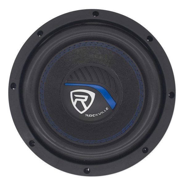 2) Rockville K5 W8K5S2 8  800 Watt 2 Ohm Car Subwoofers+Sealed Sub Box Enclosure Cheap