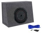 Kicker 48CWRT82 COMPRT8 8  600W DVC 2-Ohm Car Subwoofer+Sealed Sub Box Enclosure For Sale