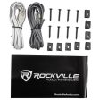 4) Rockville 6.5  Car Speakers+Kicker 12  Subwoofer+5-Channel Amplifier+Wire Kit For Discount