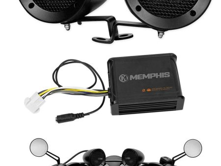 Memphis Audio Motorcycle Audio System Handlebar Speakers For Honda AC15 Sale