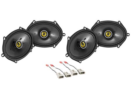 Front+Rear Kicker 6x8  Speaker Replacement Kit For 1995-2003 Ford Windstar Online