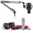 Focusrite SCARLETT ASMR Recording Streaming Kit Interface+Microphone+Headphones Supply