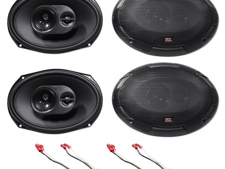 6x9  MTX Front+Rear Factory Speaker Replacement Kit For 2002-2006 Toyota Camry on Sale