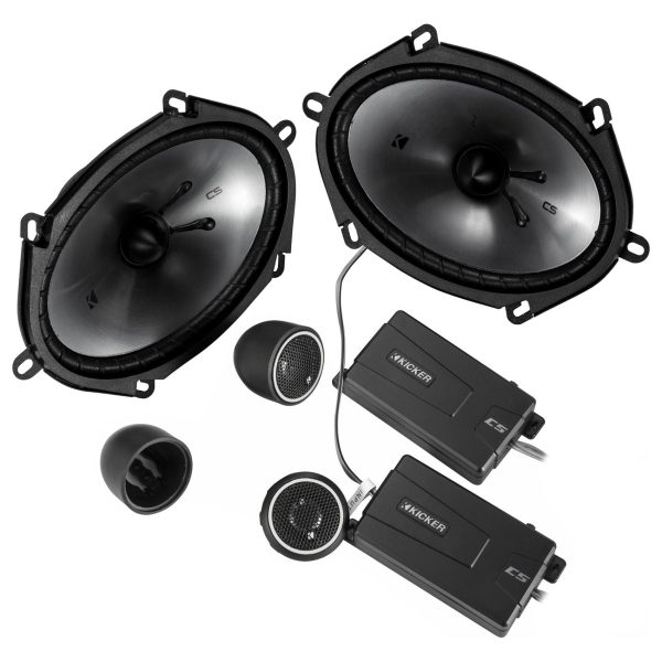 2 Pairs KICKER 46CSS684 6X8  450w Car Component Speakers w  0.75  Tweeters CSS68 Online