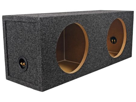 Rockville Dual Sub Box Enclosure For (2) 43CVR102 Kicker CompVR 10  Subwoofers Online now