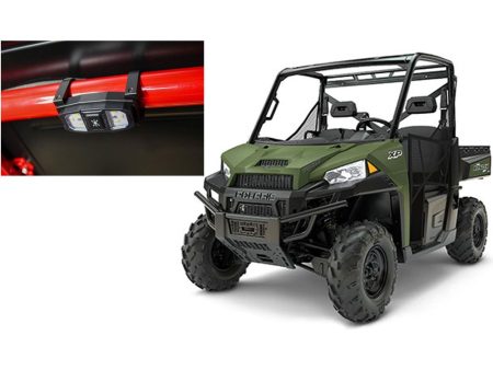 300 Lumens LED Dome Light+Clamps+Billet Mount for Polaris Ranger Hyper-White For Sale