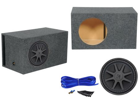 Kicker 44CVX152 15  CVX Comp VX 1000w RMS Car Subwoofer+Vented Sub Box Enclosure Supply