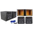 (2) KICKER 45L7R152 15  3600w L7R Car Subwoofers+Vented Sub Box Enclosure L7R152 Supply