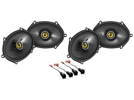 Kicker 6x8  Front+Rear Facotry Speaker Replacement For 2000-2015 Ford F-650 750 Discount