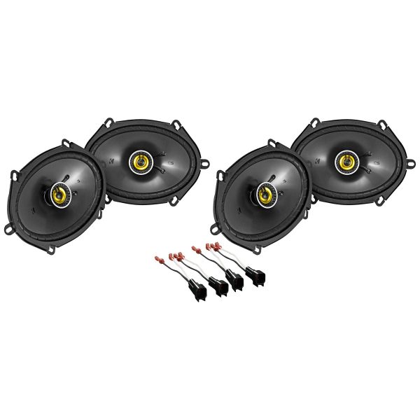 Kicker 6x8  Front+Rear Facotry Speaker Replacement For 2000-2015 Ford F-650 750 Discount