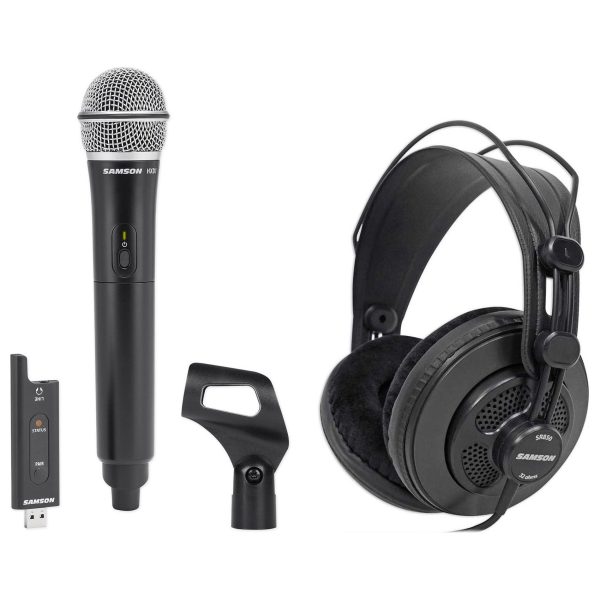 Samson Gaming Streaming Twitch Kit w XPD2 Wireless Mic Clip+SR850 Headphones Sale