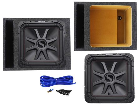 KICKER 45L7R152 15  1800 Watt L7R Car Subwoofer+Vented Sub Box Enclosure L7R152 Online now