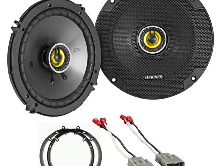 Kicker CSC 6.5  Factory Door Speaker Replacement Kit For 2001-2005 Honda Civic Hot on Sale