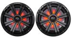 2) Dual KICKER 45KM84L 8  1200w Marine Boat LED Wakeboard Speakers+Amplifier+Kit on Sale