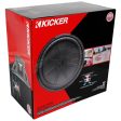 Kicker 48CWR154 COMPR15 15  1600 Watt Car Subwoofer+Sealed Sub Box Enclosure Online now