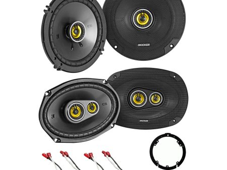 Kicker 46CSC 6.5 +6x9 Front+Rear Deck Speaker Replacement For 2009-2014 Acura TL Hot on Sale