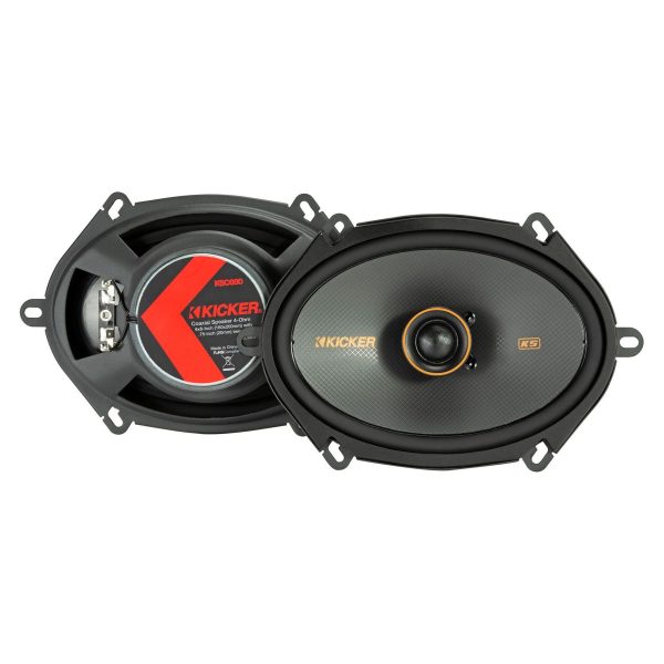 Kicker 47KSS6804 6x8  Car Audio Component Speakers+6x8  Coaxial Speakers For Cheap