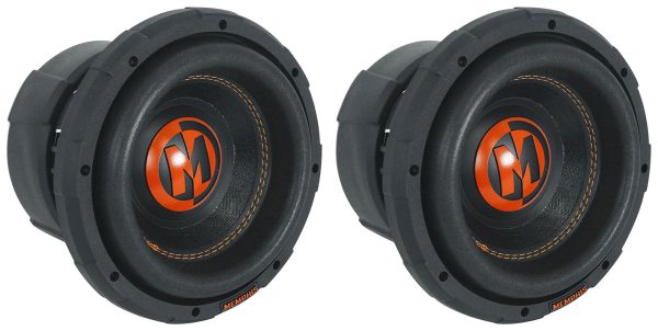 (2) Memphis Audio MOJO MJP844 8  1500w Competition Car Subwoofers DVC 4 ohm Subs Discount