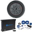 Kicker 48CWRT124 COMPRT12 2000W 12  Slim Car Subwoofer+Mono Amplifier+Amp Kit Online Hot Sale