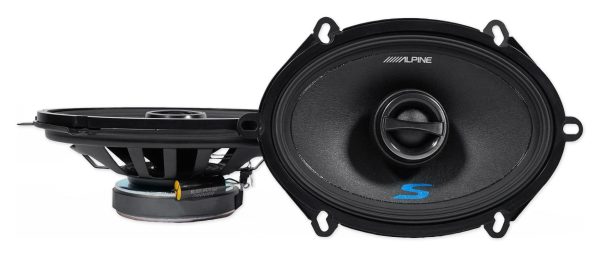 Alpine S 5x7 Front+Rear Speaker Replacement Kit For 08-10 Ford F-250 350 450 550 Online Sale