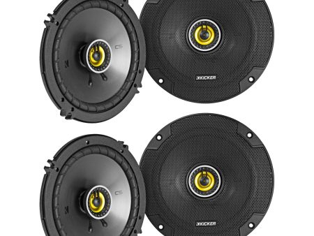 Kicker CSC 6.5  Front+Rear Speaker Replacement For 2003-2008 INFINITI FX35 FX45 For Sale