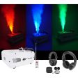 American DJ ADJ Fog Smoke Machine, LED, Pyro FX, Color Mixing+(2) Headphones For Discount