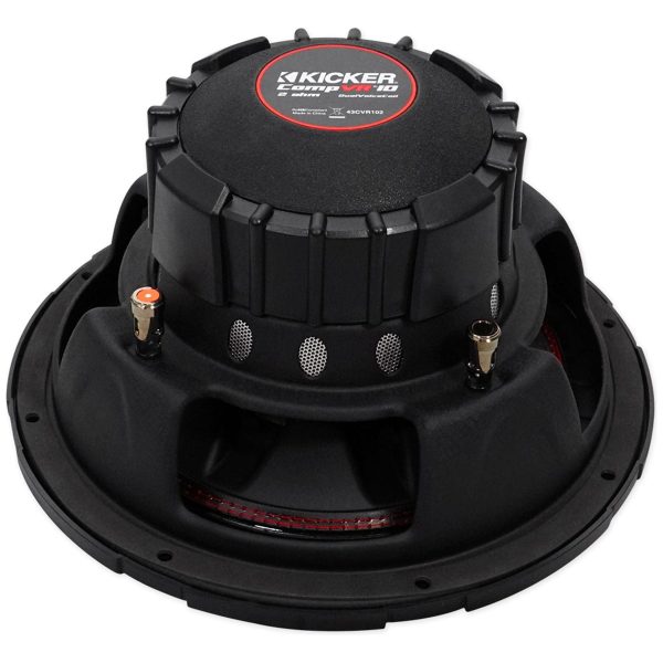 Kicker 43CVR102 COMPVR 10  700 Watt DVC 2-Ohm Car Audio Subwoofer Sub CVR10-2 Hot on Sale