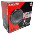 (2) Kicker 48CWR104 COMPR10 10  1600 Watt Subwoofers+Mono Amplifier+Amp Kit Supply