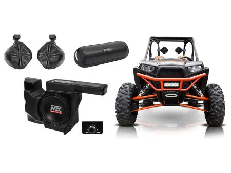 MTX RZRXP-10 10  500w Subwoofer+Enclosure+8  Tower Speakers for Polaris RZR UTV Online