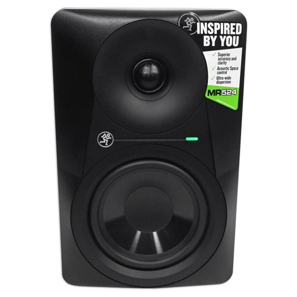 Mackie MR524 5” 50w Powered Studio Monitor Class A B Speaker+Samson Headphones Online