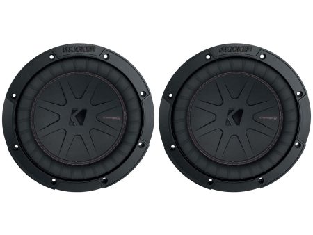 (2) Kicker 48CWR82 COMPR8 8  1200w DVC 2-Ohm Car Audio Subwoofers Subs CWR8-2 Online Sale