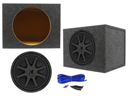 Kicker 44CVX154 15  CVX Comp VX 1000w RMS Car Subwoofer+Sealed Sub Box Enclosure For Sale