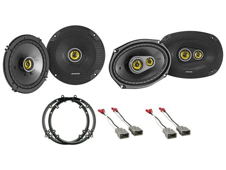 Front+Rear Kicker CSC Speaker Replacement Kit For 2003-2007 Honda Accord For Cheap