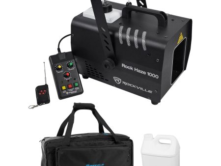 Rockville ROCKHAZE 1000 CFM DMX Haze Machine Water Based Hazer+Waterproof Bag For Sale