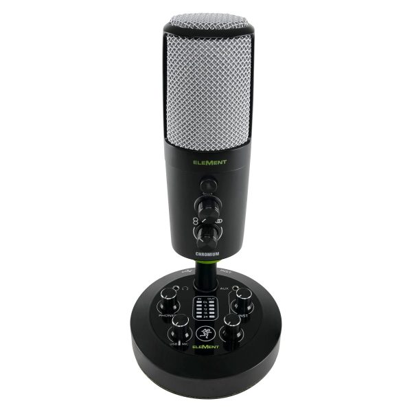 Mackie Chromium USB Recording Zoom Podcast Streaming Microphone w Built-in Mixer Discount