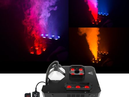 Chauvet DJ GEYSER P7 DMX Fog Machine Fogger, RGBA+UV LED Effects+Wireless Remote Supply