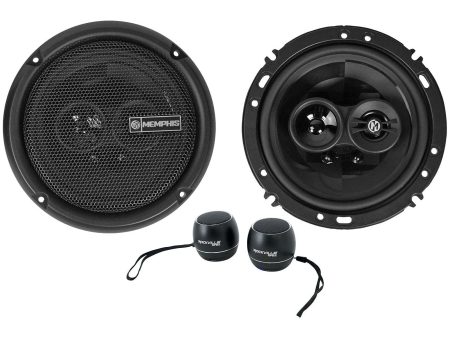 Pair Memphis Audio PRX603 6.5  100w 3-Way Car Speakers+Bluetooth Speakers Cheap