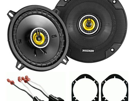 Kicker CSC Front Speaker Replacement Kit For 1999-2004 Ford F-250 350 450 550 on Sale