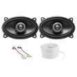 MB Quart Front Speaker Replacement+Waterproof Wire for 87-95 Jeep Wrangler Yj Supply