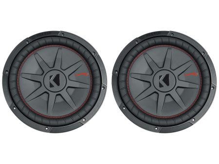 (2) Kicker 48CWRT124 COMPRT12 2000W 12  DVC 4-Ohm Shallow Car Subwoofers Subs Online