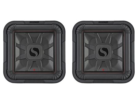 2) KICKER 46L7T122 12  1200 Watt L7T Subwoofers Solo-Baric Subs L7T122 DVC 2-ohm Online Hot Sale