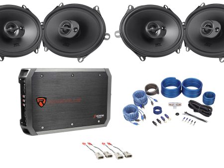 MTX Factory Speaker Replacement+4-Ch Amp For 2004 Ford F-150 Heritage For Discount