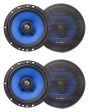 (4) Hifonics HCC65CX 6.5  150 Watt 2-Way Coaxial Car Audio Speakers Discount