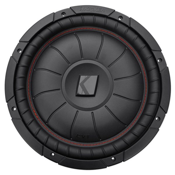 Kicker 43CVT124 COMPVT 800w 12  4-Ohm SVC Shallow Slim Car Subwoofer Sub CVT12-4 Hot on Sale