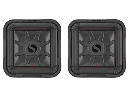 2) KICKER 46L7T124 12  1200w L7T Car Subwoofers Solo-Baric Subs L7T124 DVC 4-ohm For Sale