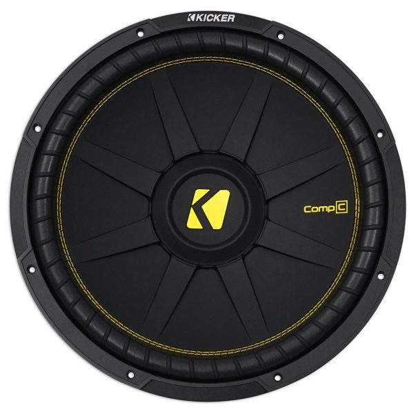 KICKER 44CWCS154 CompC 15  1200w Single 4-Ohm Car Audio Subwoofer Sub CWCS154 Hot on Sale