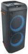 Pair Rockville ROCK PARTY 9 Home Portable Bluetooth Speakers w Wireless Linking For Discount