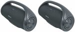 (2) Rockville CANON-XXL Portable Bluetooth Speakers w Huge Bass+Wireless Linking For Cheap