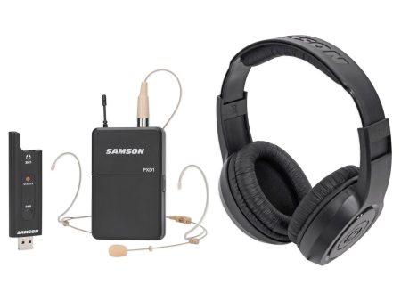 Samson Stage XPD2 Wireless Live Stream Podcast Broadcast Headset Mic+Headphones Sale