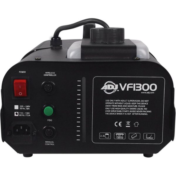 American DJ VF1300 Watt Fog Machine+ADJ VFTR Wired Timer Remote+1 Gal. Fog fluid Discount